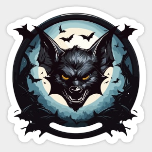 black bat night Sticker